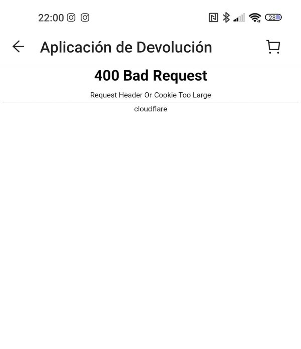 400 bad request shein error